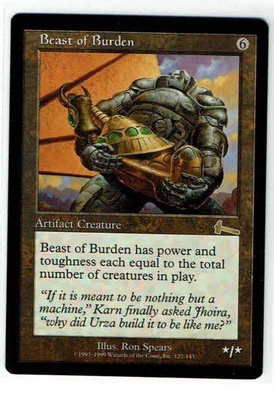 Beast of Burden -MTG Magic the Gathering (122/143) Urza's Legacy LP