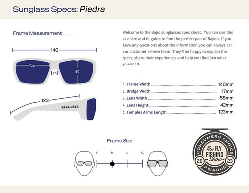 Bajio Sunglasses Piedra Dark Tort Matt Frame - Polycarbonate Lens - Picture 3 of 19