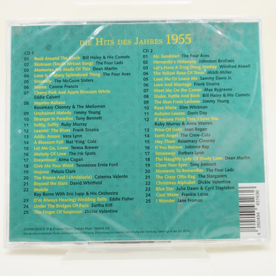 Various - Ohrwürmer-die Hits des Jahres 1955 | CD | Zustand Neu / OVP - Bild 2 von 2