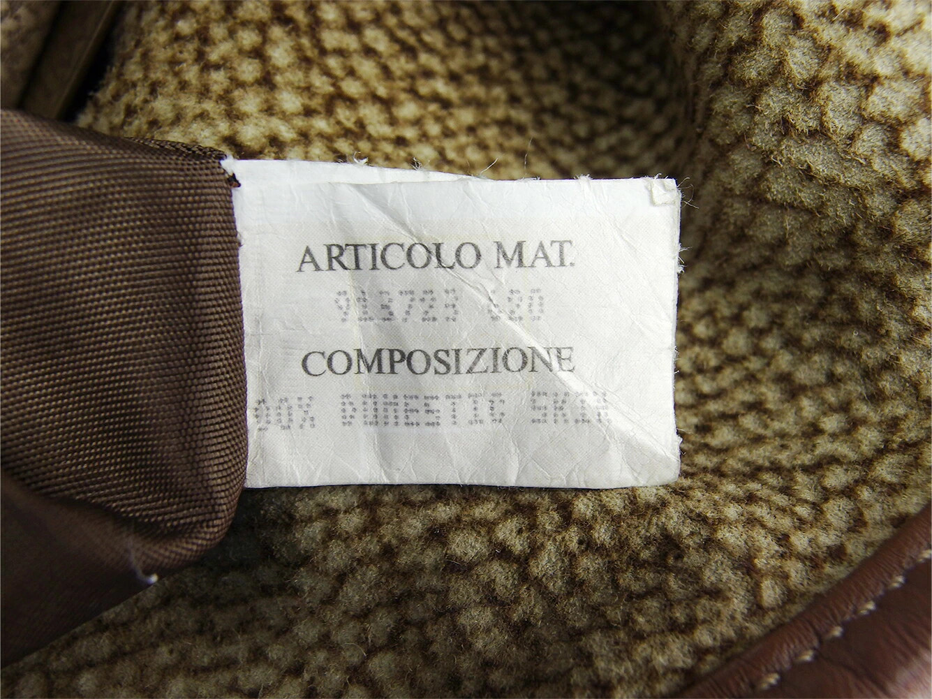 Borbonese Shoulder Bag, Quail Pattern, Redwall Tag, Beige, Brown, — image 8
