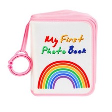Baby My First Family Album Soft Photo Cloth Book Holds 21 4x6 Pictures