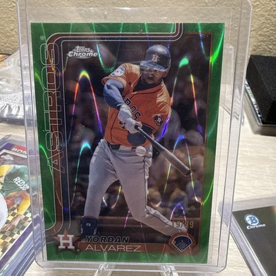 2025 Topps Chrome - Yordan Alvarez #267 Green RayWave Refractor /99