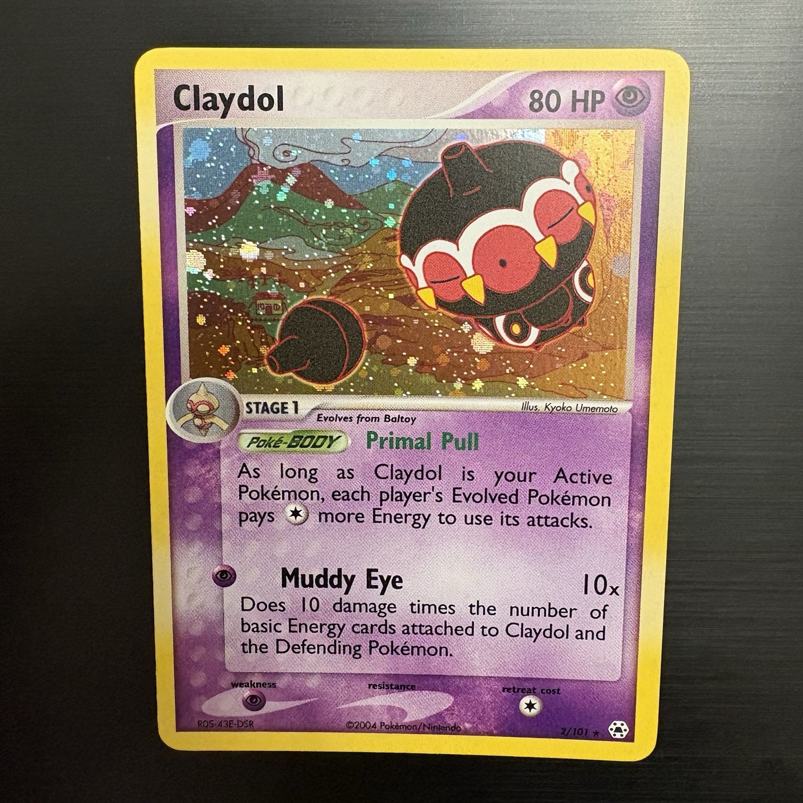 Pokemon TCG Claydol 2/101 Hidden Legends Holo NM - Free Shipping
