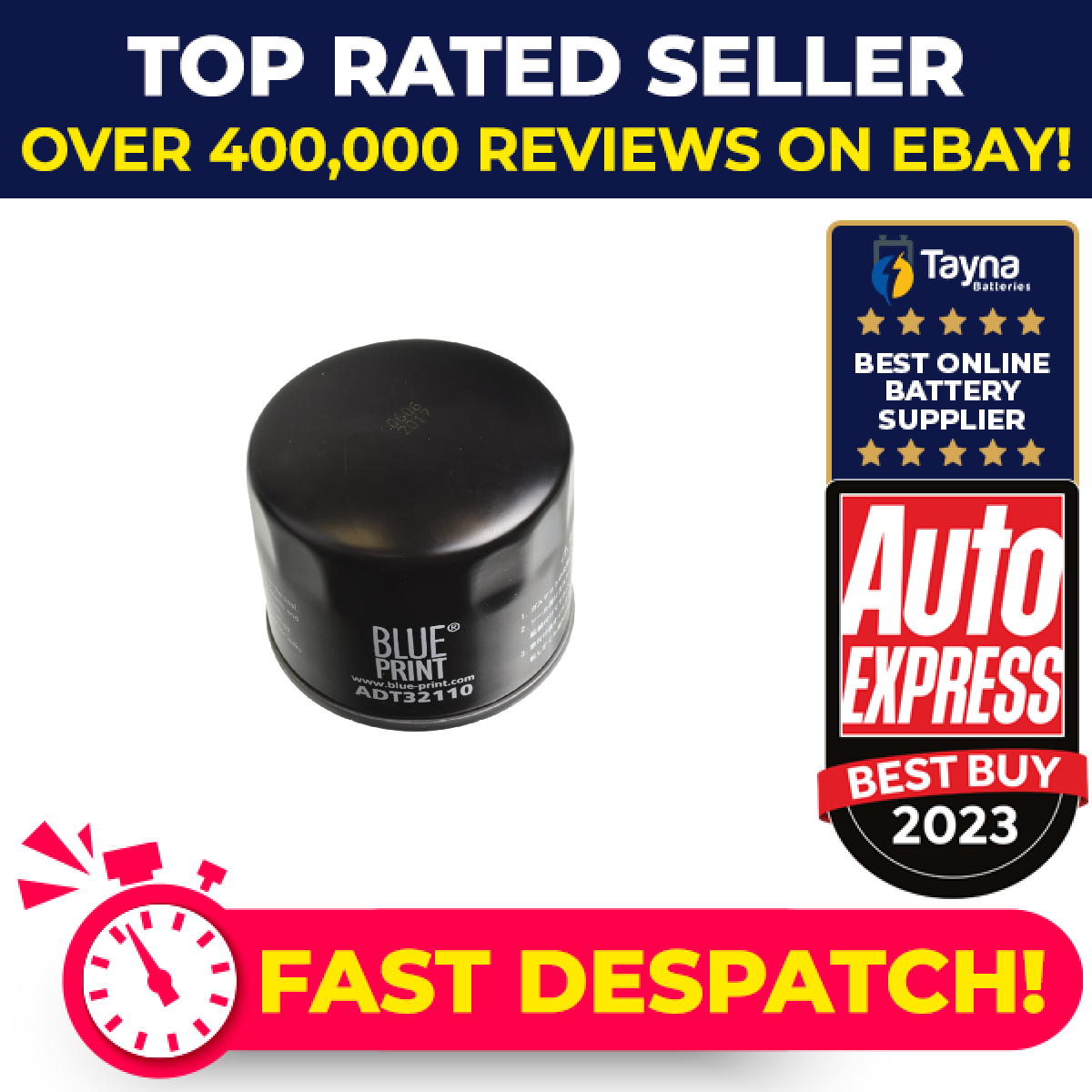 Oil Filter fits TOYOTA COROLLA E9 1.8D 87 to 93 1C Blue Print 1560064020 Quality