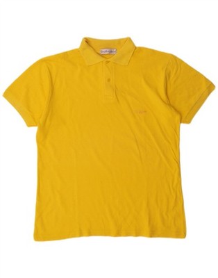 Gian Marco Venturi Mens Polo Shirt Large Yellow AK02
