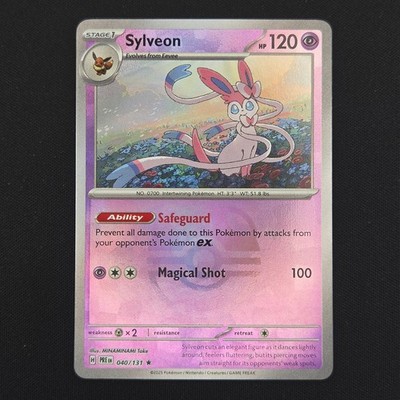 Pokémon TCG Karte Sylveon 040/131 Prismatic Evolutions Master Ball Reverse - NM