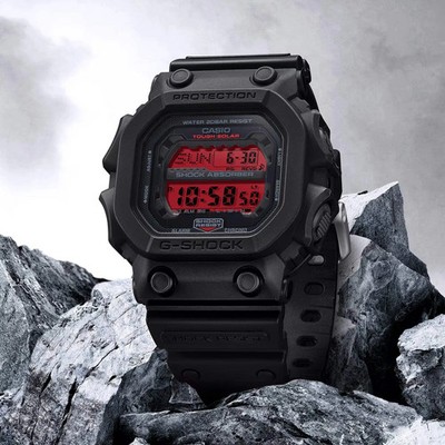 NEW CASIO G-SHOCK GX-56BBR-1 ''KING'' BLACK BOLD RED SOLAR DIGITAL WATCH $175.00