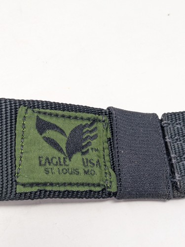 Eagle St. Louis, MO USA Tactical Black Nylon Belt Cordura Plus DuPont New 1990s - Picture 4 of 6