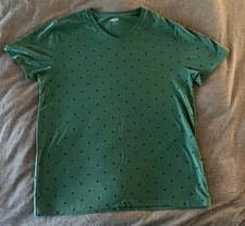 Old Navy Men s Green Polka Dot Short Sleeve C...