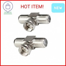 F-Type RG6 Coax Cable Splitter Combiner Adapter Connecter for TV Video Antenna C