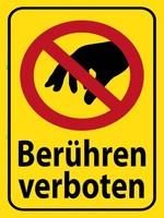 Holzschild 40X30 Cm BerüHren Verboten StraßEnschild Deko Geschenk Holz Schild