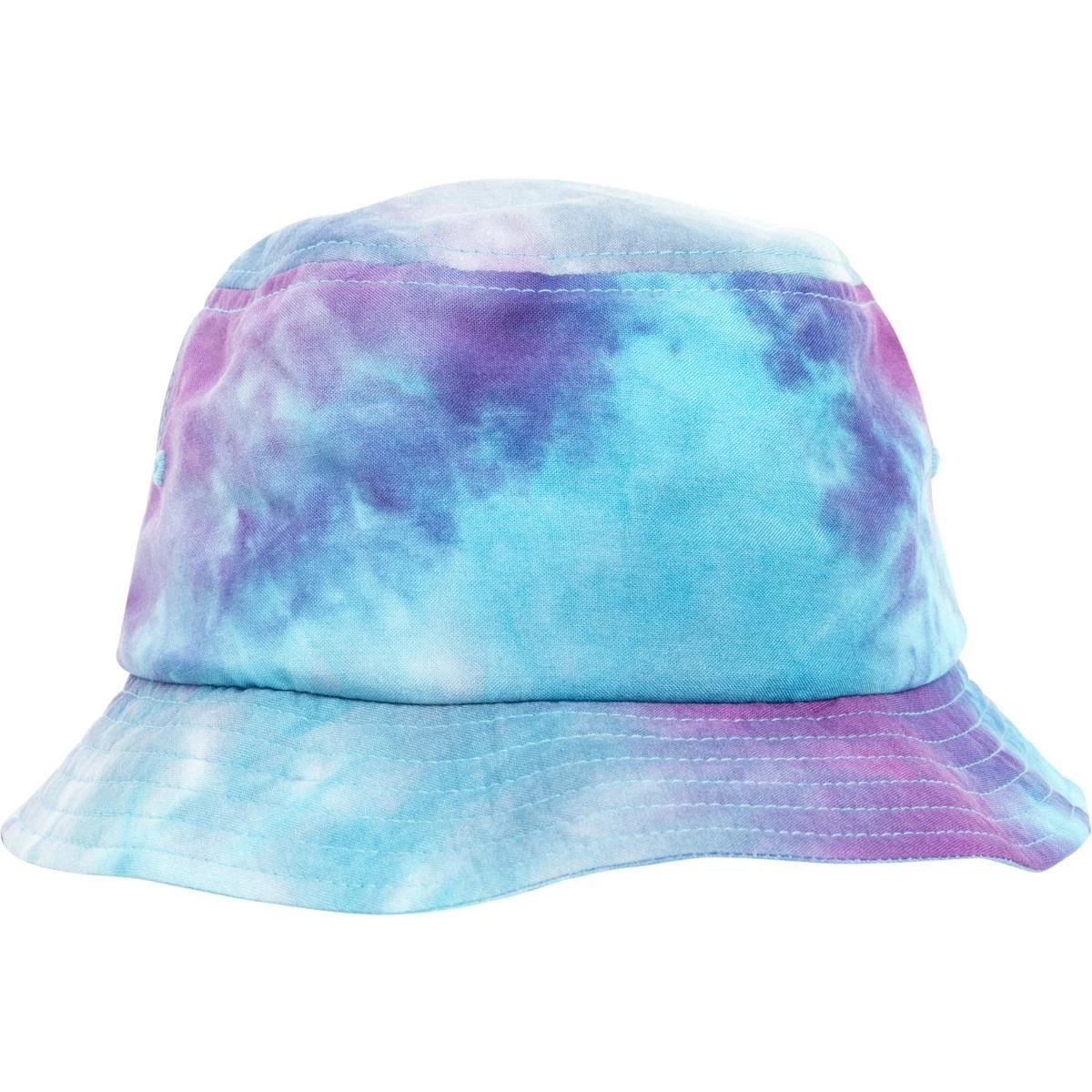 Yupoong Bucket Hat Unisex Dye Print 100% Viscose One Size Purple Turquoise