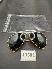 Vintage Ray Ban B L Aviator Bausch  Lomb Sunglasses 58/14 Grey Gold USA Glasses
