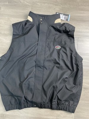 Ahead Acare Golf Vest Mens XL Black Sleeveless Full Zip New