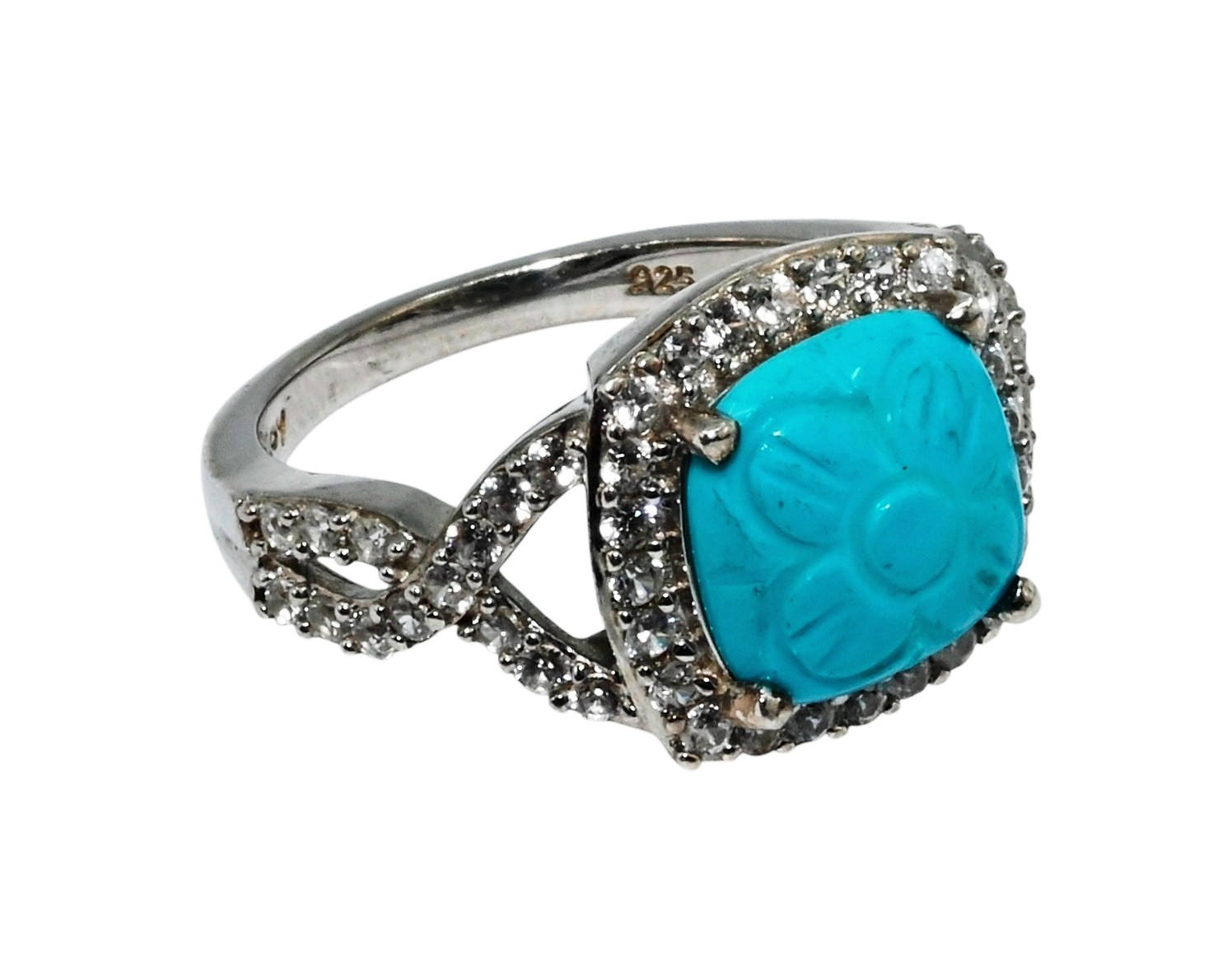 D'Joy Designed Solid 925 Sterling Silver Turquois… - image 3