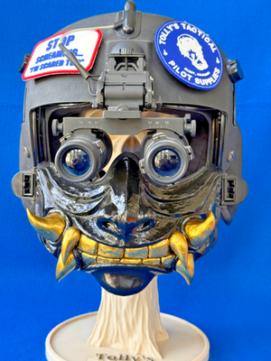 CUSTOM SAMURAI GENTEX HGU56P MFS MAXILLOFACIAL SHIELD HELICOPTER