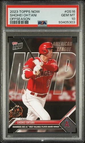 SHOHEI OHTANI 2023 Topps Now #OS-16 2023 MVP LA ANGELS PSA 10 💎 💎 💎