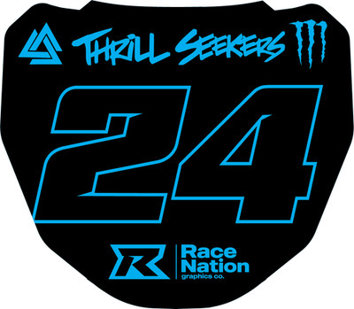 ODI DH Mountain Bike Front Number Plate Custom Thick GRAPHIC Surron Talaria 43