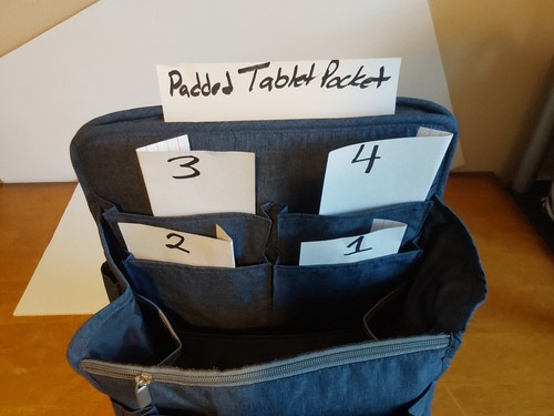 Backpack Organizer Insert Large - Smart Groove Blue - 第 11/14 張圖片