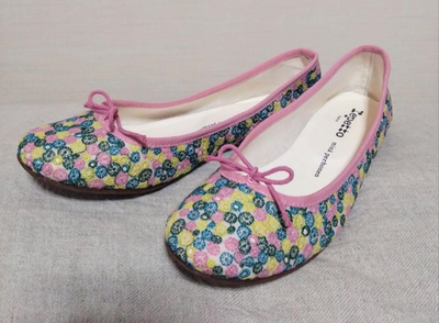 mina perhonen × Repetto Cendrillon Ballet Shoes Pink Skyful Floral