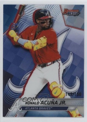 2025 Bowman's Best Blue Refractor 149/150 Ronald Acuna Jr Acuña #13 10q9