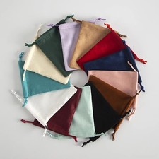 10 PACK VELVET BAGS 4" x 6" party wedding gift jewelry drawstring soft pouch US