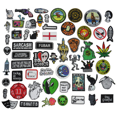 Aufnäher Patch Bügelpatch Biker Punk Patch Bügelbild Iron On verschiedene Motive