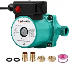 Powerful 3/4 Inch Circulating Pump for Water Heaters - 8 GPM, Silent Operation