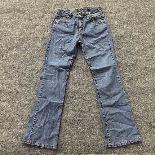 Ethyl Jeans Womens Size 8 Blue Bootcut Classic Studded Pocket Denim Casual