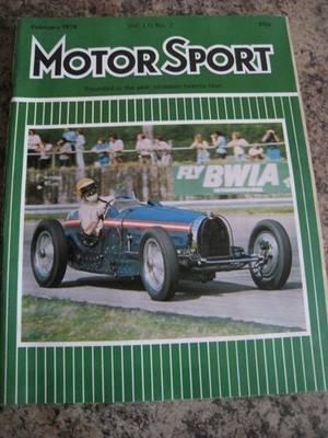MOTOR SPORT FEB 1976 RS ESCORTS NANETTE SINGLE SEATER PROSPECTS CUNNINGHAMS RENA
