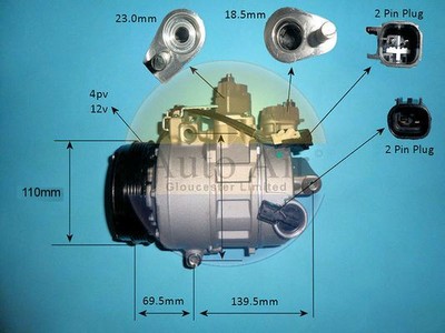 Air Conditioning Compressor Fits Ford Galaxy Mondeo S-Max AUTO AIR 14-0834P