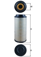 Mahle Luftfilter LX 1687 Filtereinsatz