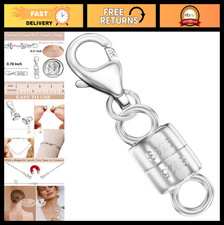 925 Silver Lobster Clasp Magnetic Necklace Closures, 14K Gold Jewelry Converters