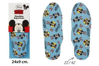 Disney Mickey Mouse Einlegesohle für Kinder Größe 22 - 32 GRÖßE SELBST ANPASSEN