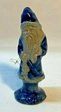 Rowe Pottery Santa Ornament 3.5"