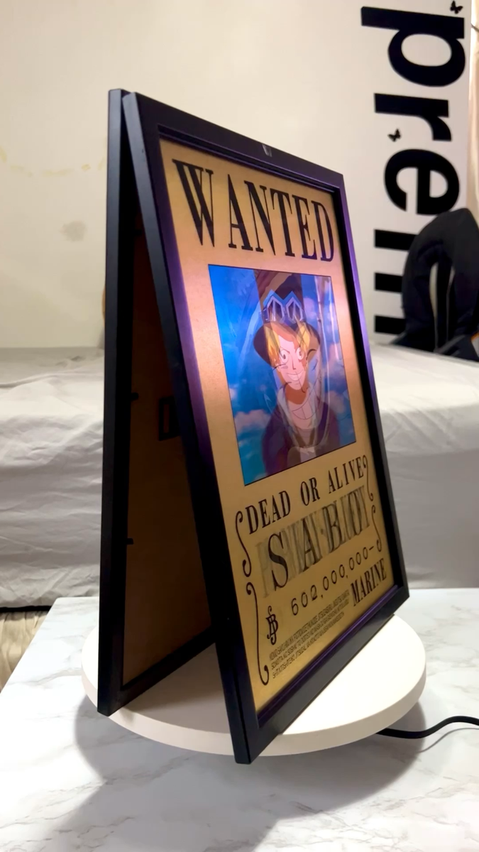 Luffy,Ace,Sabo-One Piece poster,3D Lenticular Flip Effect,Anime