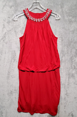 red dress white house black market FLAME SLIT MAXI DRESS main image 0