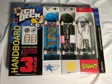 Tech Deck Handboard 3 Pack Tony Hawk Birdhouse Brigade Santa Cruz NEW Skateboard