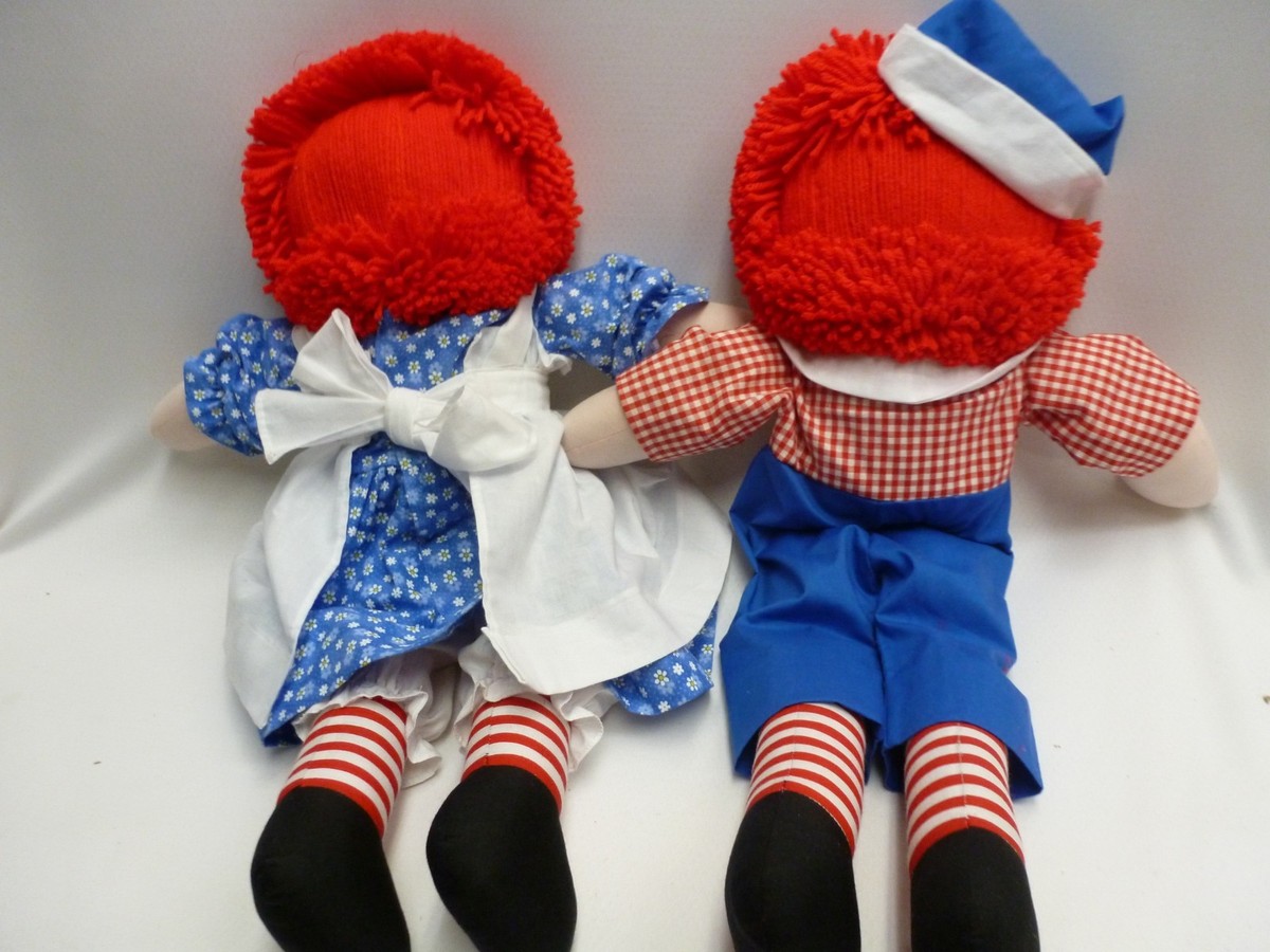 Handmade Raggedy Ann and Raggedy Andy 22