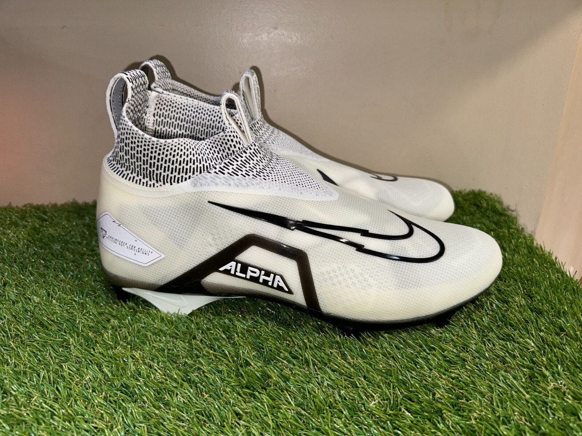 Nike Alpha Menace Elite 3 White Black Football Cleats Men’s Size 16 CT6648-100 Nike Alpha Menace Elite 3 White Black Football Cleats Men main image 4