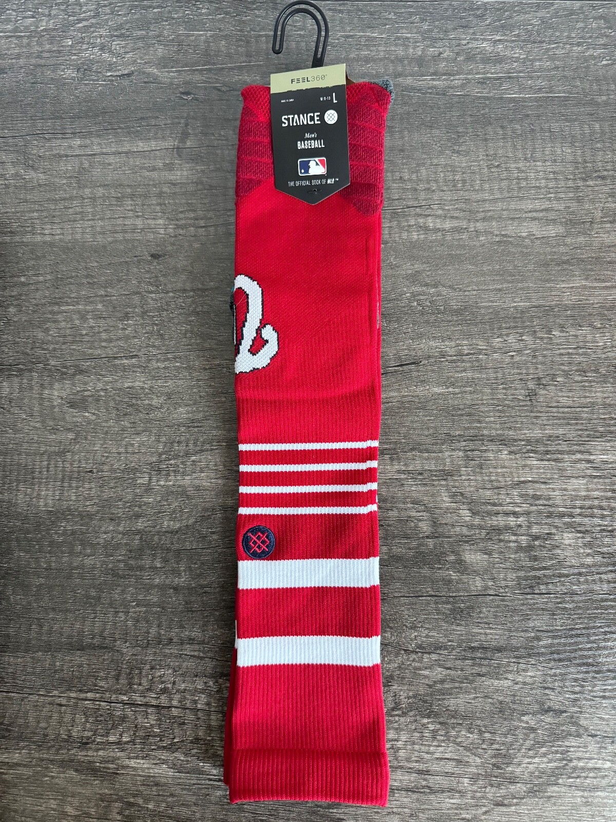 Stance x MLB Washington Nationals Diamond Pro OTC Socks Men's LARGE 9-13 (NWT)