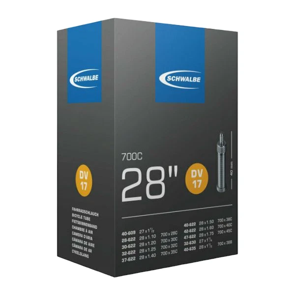 Schwalbe Chambre À Air 28" 700x28C/700x45C 28-622-40-635 DV 40 mm - Photo 2/2