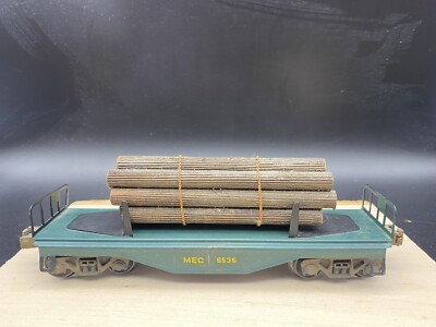 Lionel Custom Painted Maine Central Railroad MEC Log Car O Scale