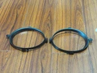 Pair Front Bumper Fog Light Lamp Ring Cover Bezel Trim For Honda CRV 2005-2006