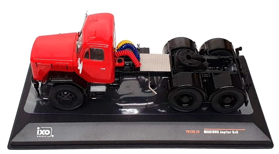 Ixo 1/43 Scale Diecast TR120.22 - Magirus Jupiter 6x6 Truck - Red/Black - Image 4 of 4