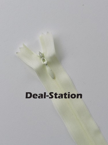 Invisible Nylon Zip Zips Zipper Lace Concealed Closed End Sewing 20cm up to 65cm - Picture 15 of 30