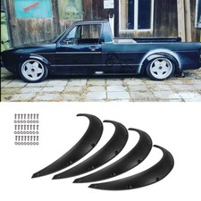 4X Flexible Fender Flares Arch Extra Wide Wheel Arches For VW Caddy MK1 MK2 Golf