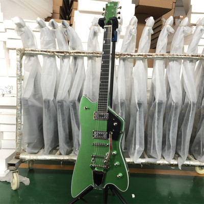 Thunderbird Metallic Green Electric Guitar Solid Body Chrome Hardware Fast Ship