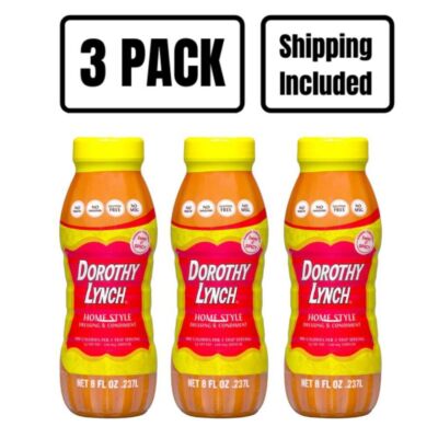 Homestyle Dorothy Lynch Salad Dressing | Pack of 3 | 8 oz | Gluten Free | Shippi