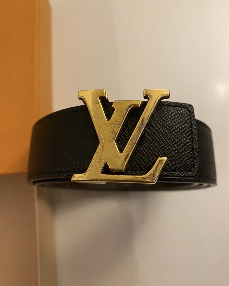 Ремень двусторонний Louis Vuitton LV Initiales 30 мм черный - Изображение 3 из 4